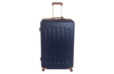 Go Explore - 4 Wheel Hard Large Suitcase- Navy and Tan Go Explore - 4 Wheel Hard Large Suitcase- Navy and Tan
